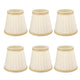 6Pcs Small Lamp Shade Clip On Drum Lampshade Cloth for Chandelier Candle Bulbs Lighting Accessories