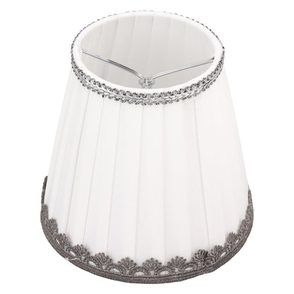 6 Pcs Small Lamp Shade Clip On Type Fabric Lampshade Modern Simple E14 Candle Bulb Lamp Cover