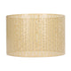 Drum Lamp Shade E27 E14 Clip Fir Leaf Shape Hollow Out Metal Decorative Lampshade Cover for Table Wall Ceiling Lamp Gold