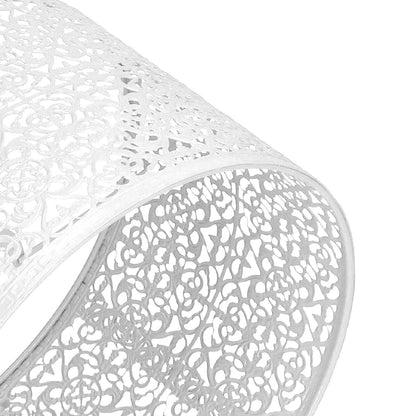Lamp Shade Hollow Out Metal Lampshade E27 E14 Universal Use Good Heat Dissipation Exquisite Lamp Cover White