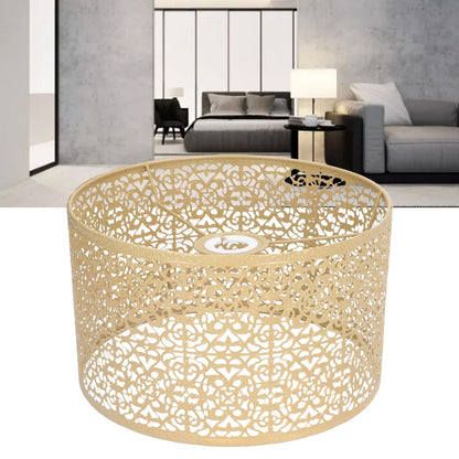 Lamp Shade Hollow Out Metal Lampshade E27 E14 Universal Use Good Heat Dissipation Exquisite Lamp Cover Gold