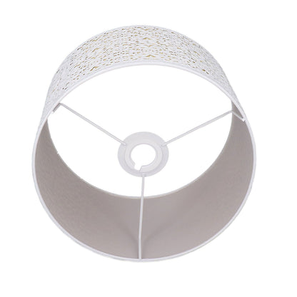 Metal Lampshade Hollow Out Table Light Shade for E27 E14 Caliber Lamp Holder Copper Coin Flower White Yellow Lining