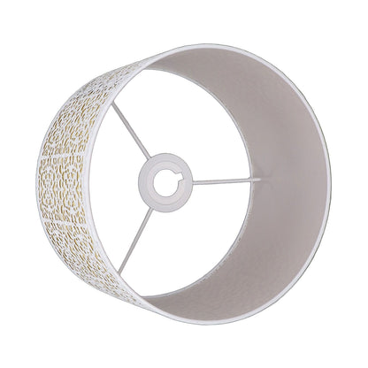 Metal Lampshade Hollow Out Table Light Shade for E27 E14 Caliber Lamp Holder Copper Coin Flower White Yellow Lining