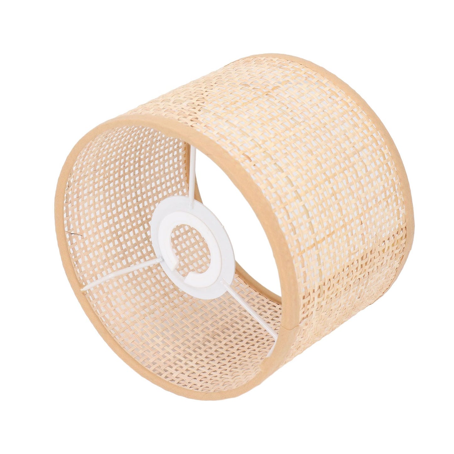 Rattan Lamp Shade Replacement Woven Basket Chandelier Vintage Hanging Table Floor Light Cover E27 E14