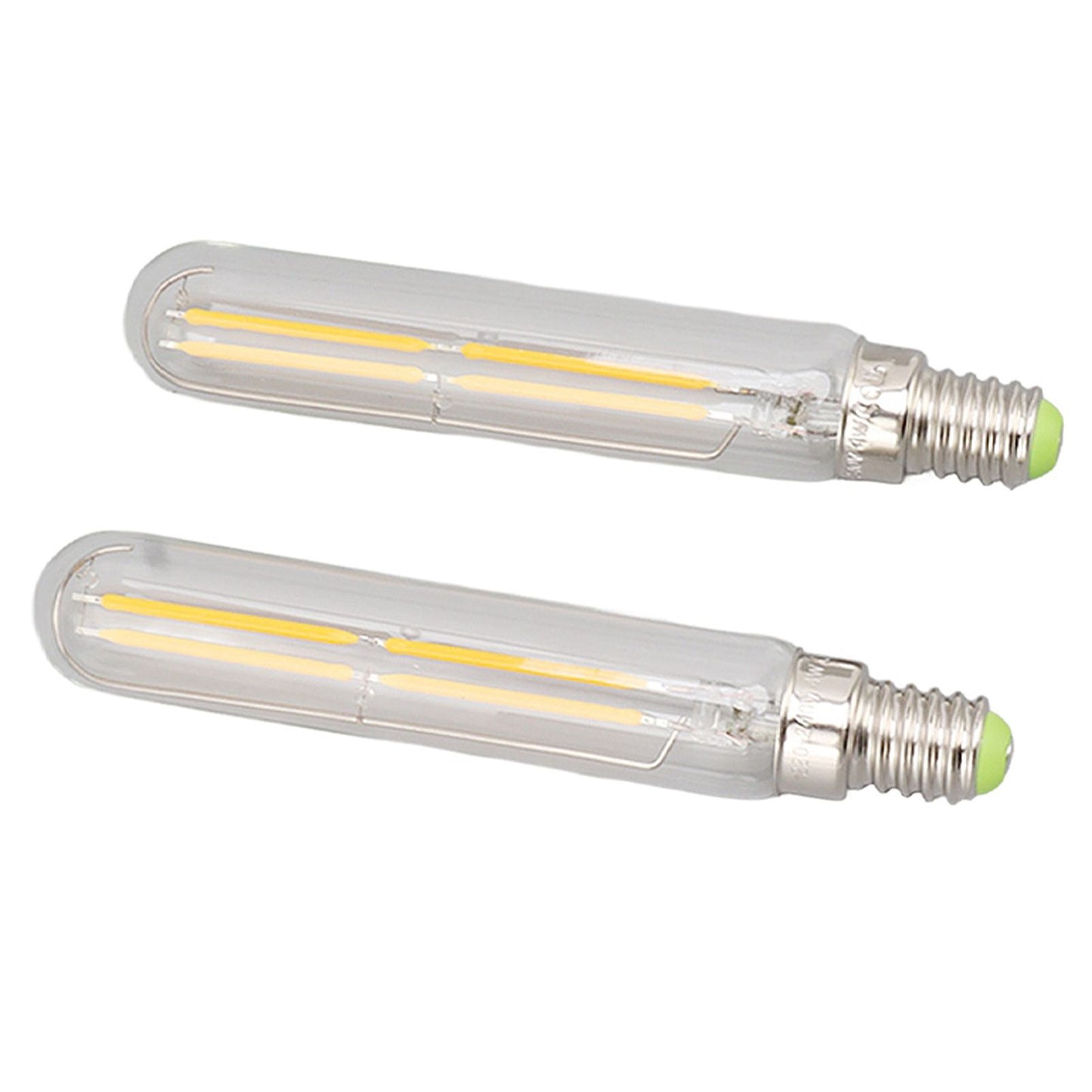 2Pcs LED Tube Bulb 4W E14 2300K Tubular Light Lamp Bulbs T20x120 220‑240V for Lighting