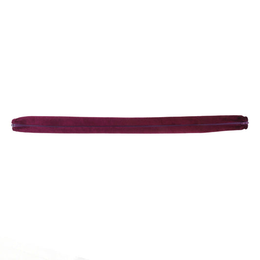 Chain Cover Dustproof Wire Flannelette Cloth 60cm Length 5cm Width with Zipper for Protection Purple