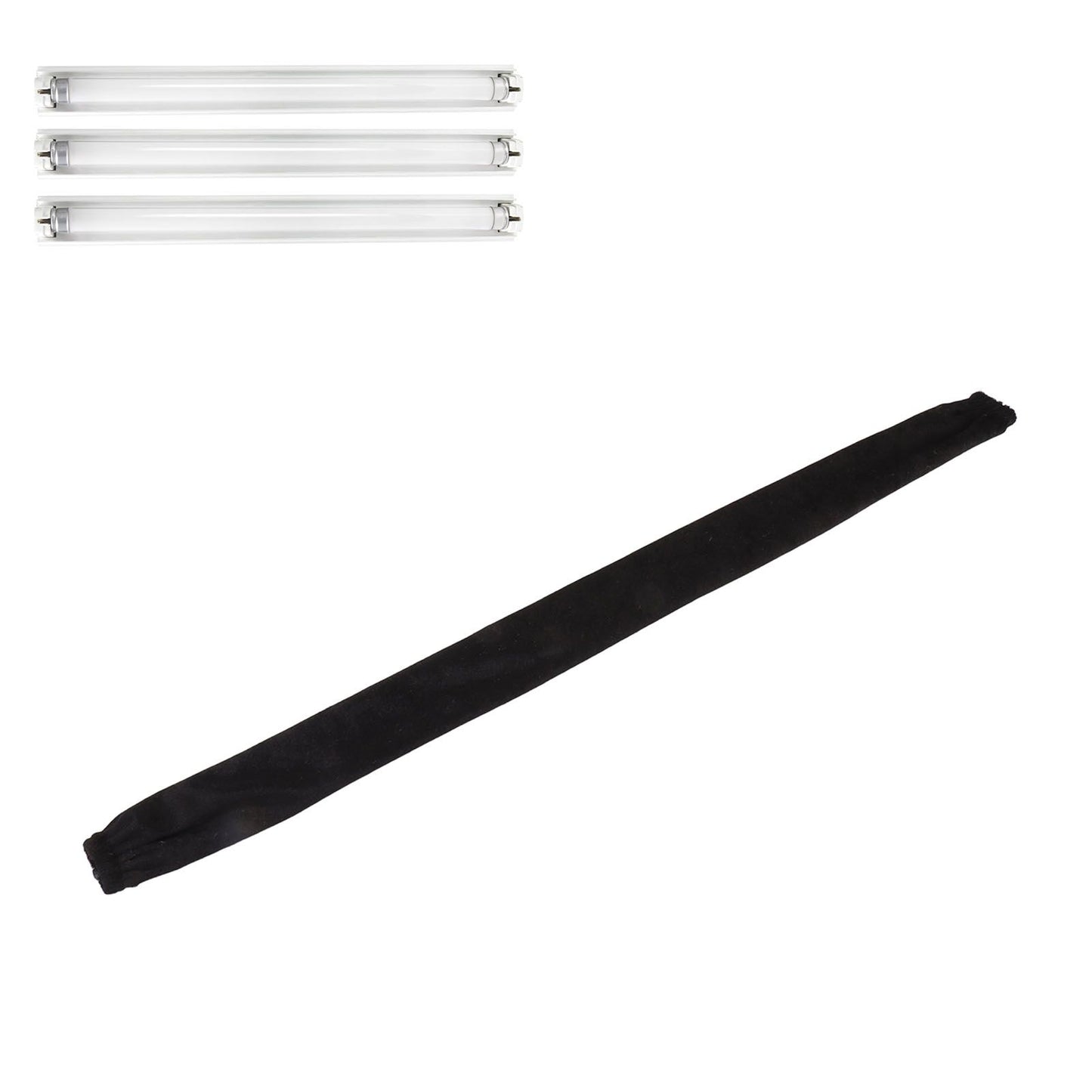 Chain Cover Dustproof Wire Flannelette Cloth 60cm Length 5cm Width with Zipper for Protection Black