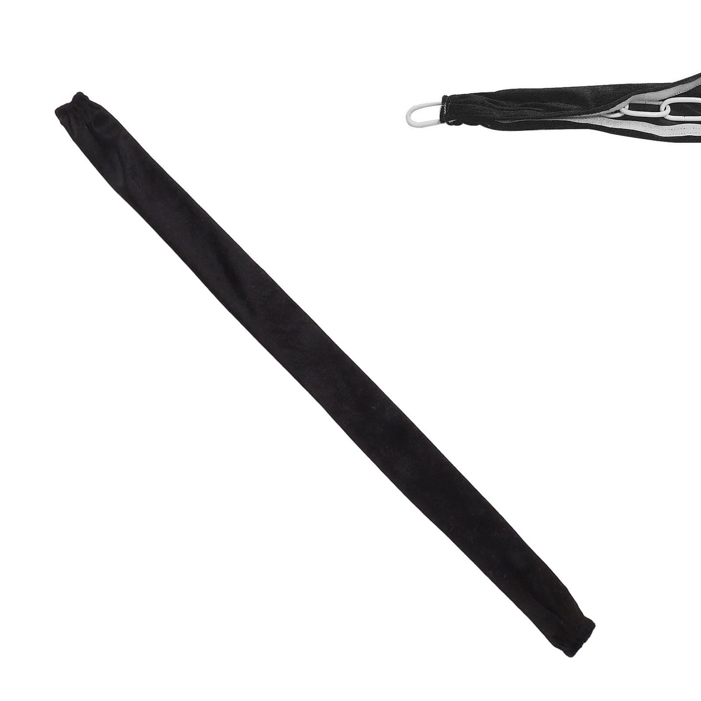 Chain Cover Dustproof Wire Flannelette Cloth 60cm Length 5cm Width with Zipper for Protection Black
