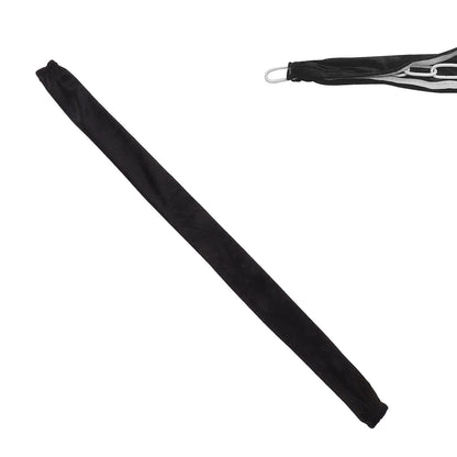Chain Cover Dustproof Wire Flannelette Cloth 60cm Length 5cm Width with Zipper for Protection Black