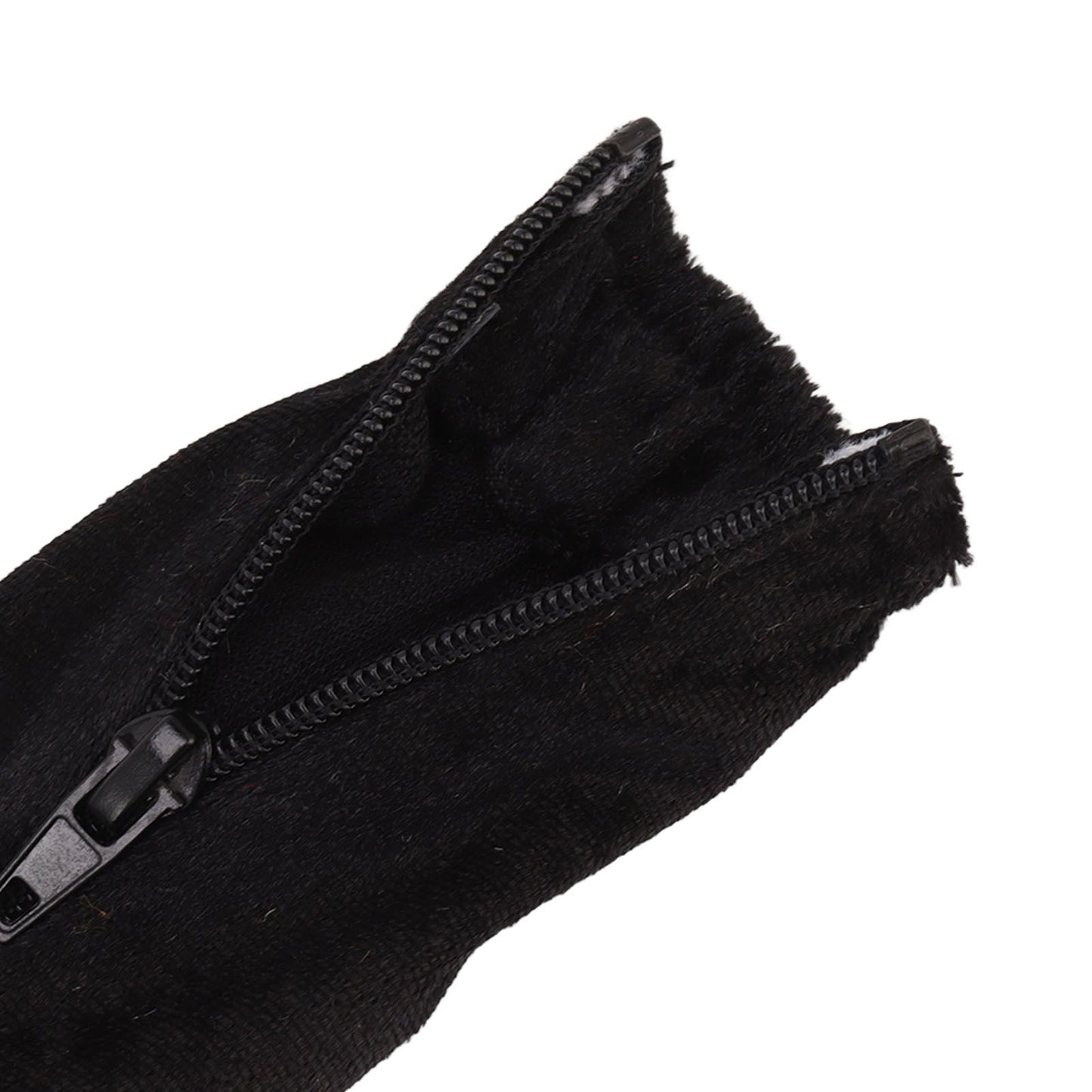 Chain Cover Dustproof Wire Flannelette Cloth 60cm Length 5cm Width with Zipper for Protection Black