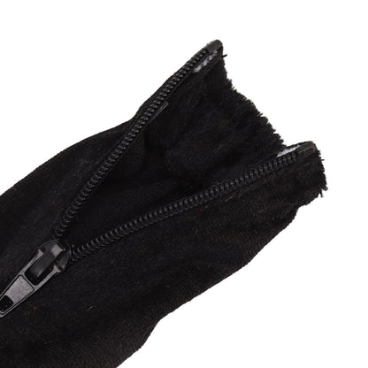 Chain Cover Dustproof Wire Flannelette Cloth 60cm Length 5cm Width with Zipper for Protection Black