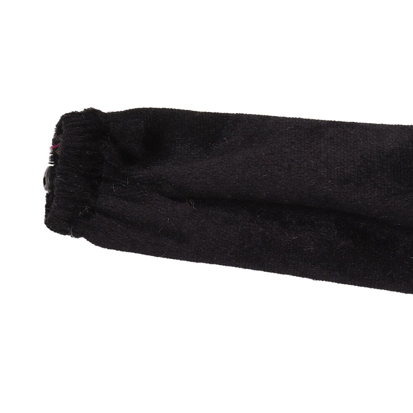 Chain Cover Dustproof Wire Flannelette Cloth 60cm Length 5cm Width with Zipper for Protection Black