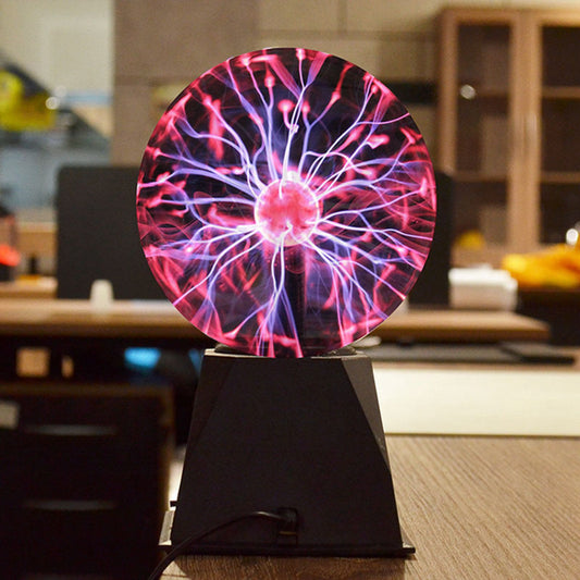 3 Inch Magic Plasma Ball Lamp Touch Sensitive Plasma Ball Light for Parties Decorations Prop Home