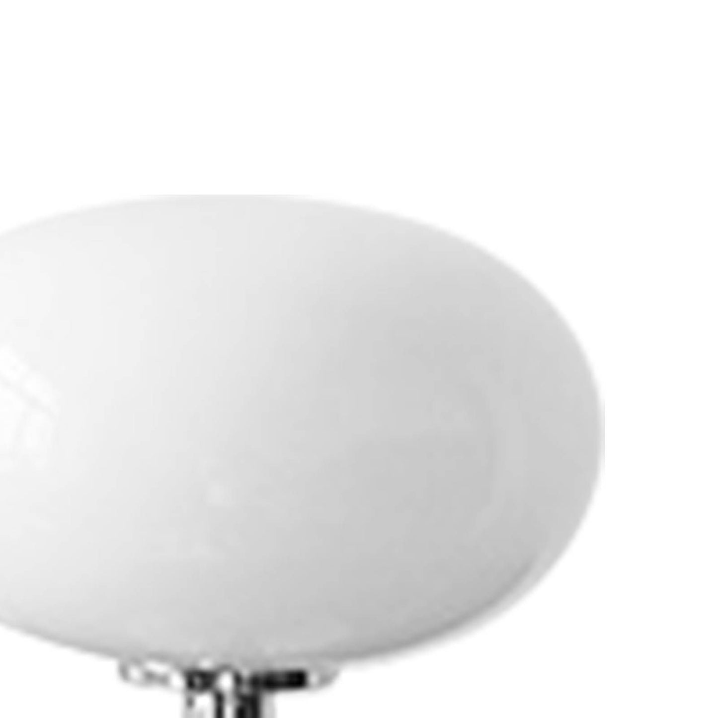 Bedside Table Lamp Iron Base Cute Shape Simple Modern Elegant Nightstand Lamp for Home Button Switch White