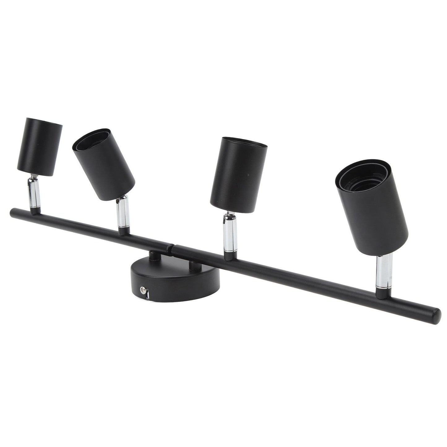 Tracking Lights Ceiling LED 4 60W Adjustable Angle Foldable Matte Black 4 Light Tracking Lighting for Bedroom Hotel 85‑265V