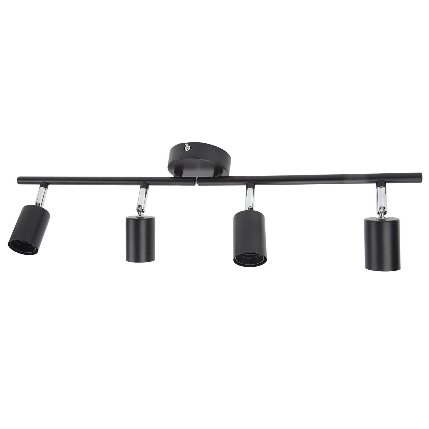 Tracking Lights Ceiling LED 4 60W Adjustable Angle Foldable Matte Black 4 Light Tracking Lighting for Bedroom Hotel 85‑265V