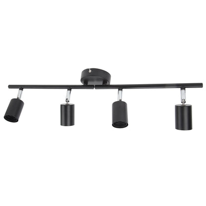 Tracking Lights Ceiling LED 4 60W Adjustable Angle Foldable Matte Black 4 Light Tracking Lighting for Bedroom Hotel 85‑265V
