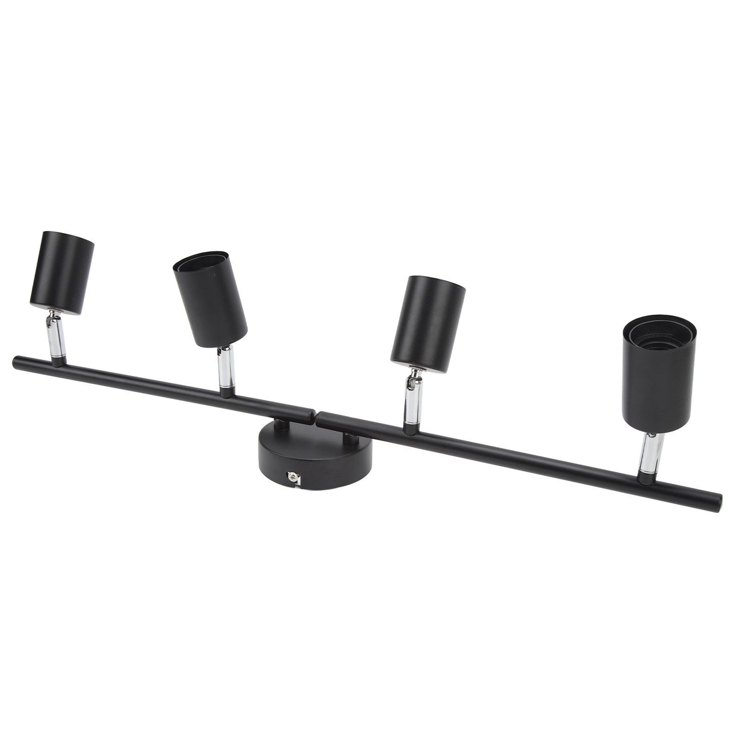 Tracking Lights Ceiling LED 4 60W Adjustable Angle Foldable Matte Black 4 Light Tracking Lighting for Bedroom Hotel 85‑265V
