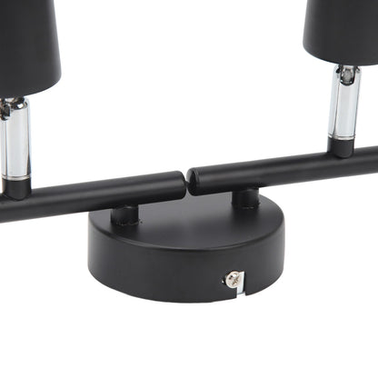 Tracking Lights Ceiling LED 4 60W Adjustable Angle Foldable Matte Black 4 Light Tracking Lighting for Bedroom Hotel 85‑265V