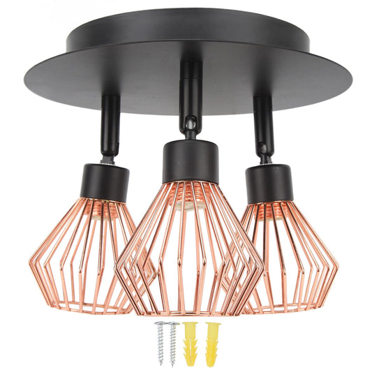 3 Light Fixtures Ceiling Mount Matte Black G9 Bulb Sockets Multi Directional Rotating Light for Farmhouse Hallway 85‑265V
