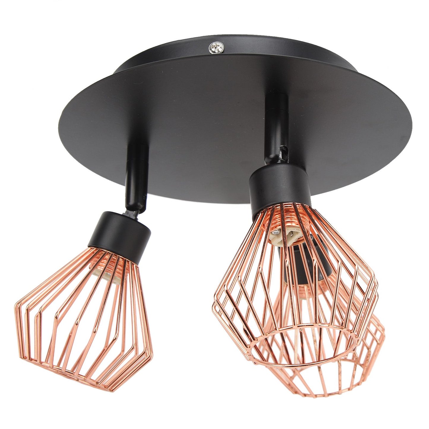 3 Light Fixtures Ceiling Mount Matte Black G9 Bulb Sockets Multi Directional Rotating Light for Farmhouse Hallway 85‑265V