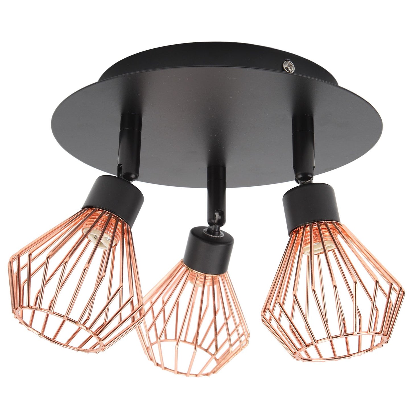 3 Light Fixtures Ceiling Mount Matte Black G9 Bulb Sockets Multi Directional Rotating Light for Farmhouse Hallway 85‑265V