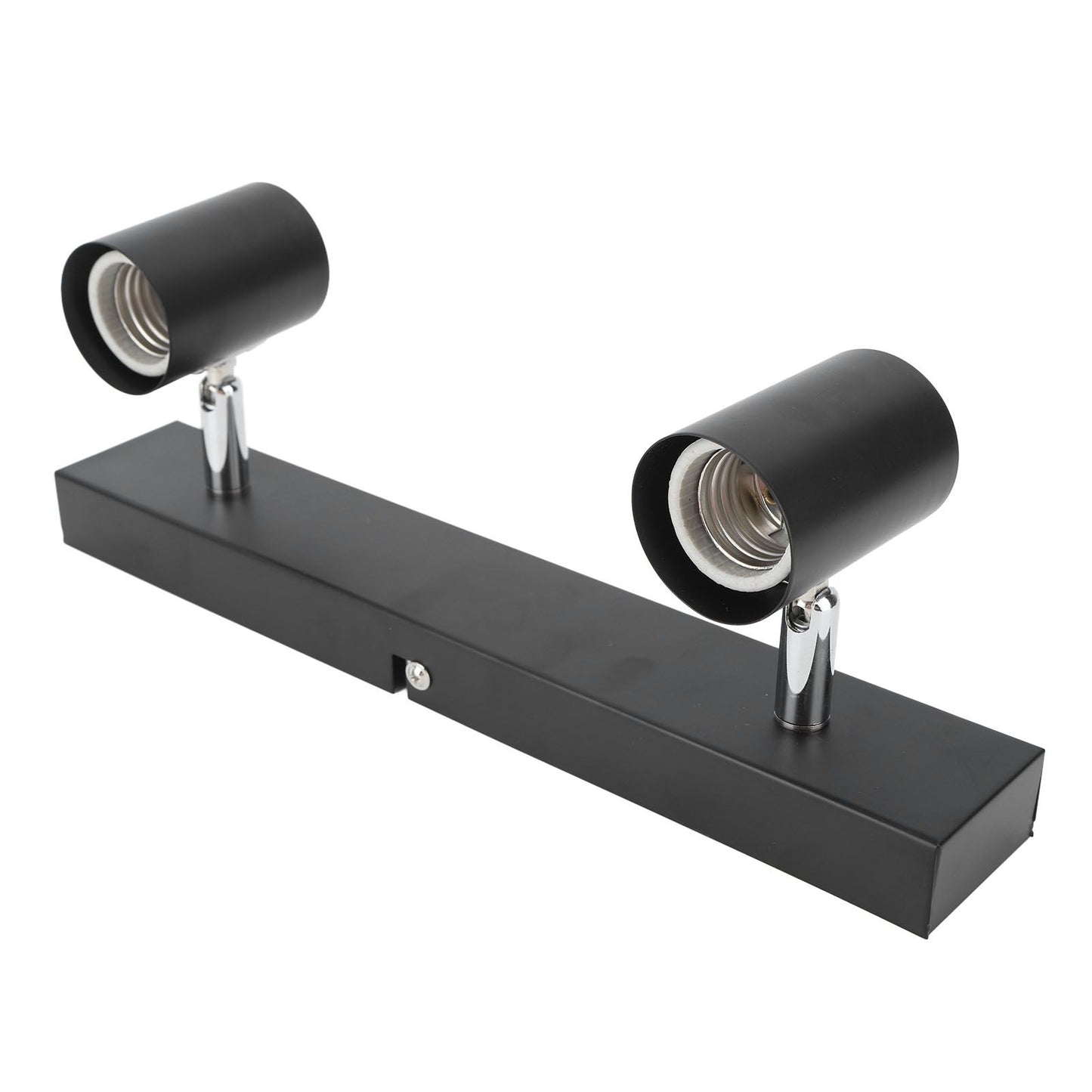 LED Track Light Two Bulb Fixed Rail with Rotating Heads Ceiling Track Light Fixtures for Kitchen Cabinet Hall