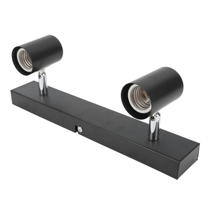 LED Track Light Two Bulb Fixed Rail with Rotating Heads Ceiling Track Light Fixtures for Kitchen Cabinet Hall