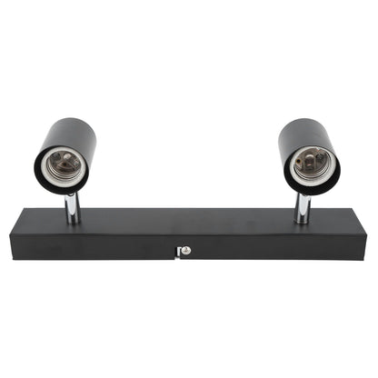 LED Track Light Two Bulb Fixed Rail with Rotating Heads Ceiling Track Light Fixtures for Kitchen Cabinet Hall