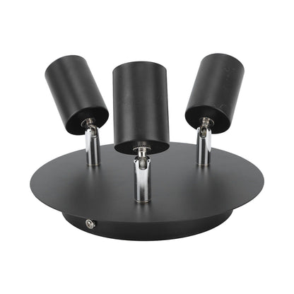 Ceiling Spotlight Holder 3 Head Rotating Lamp Base Ceiling Lamp Holder E27 Track Light Holder for Kitchen Bedroom 85‑265V
