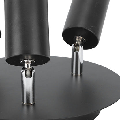 Ceiling Spotlight Holder 3 Head Rotating Lamp Base Ceiling Lamp Holder E27 Track Light Holder for Kitchen Bedroom 85‑265V