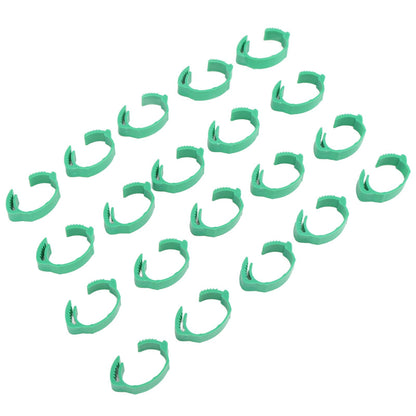 100pcs Chicken Identification Leg Bands Adjustable DIY Clip On Duck Bands for Geese Pigeons Green