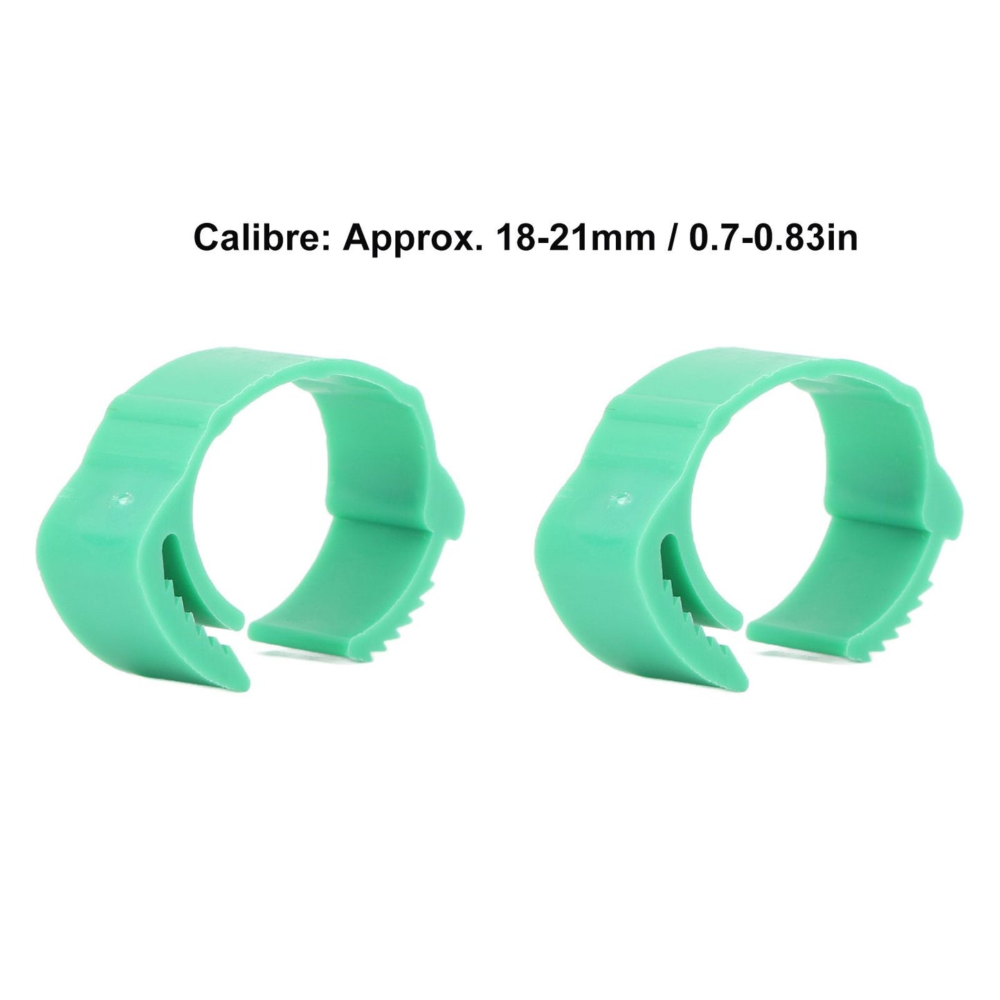 100pcs Chicken Identification Leg Bands Adjustable DIY Clip On Duck Bands for Geese Pigeons Green