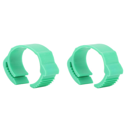 100pcs Chicken Identification Leg Bands Adjustable DIY Clip On Duck Bands for Geese Pigeons Green