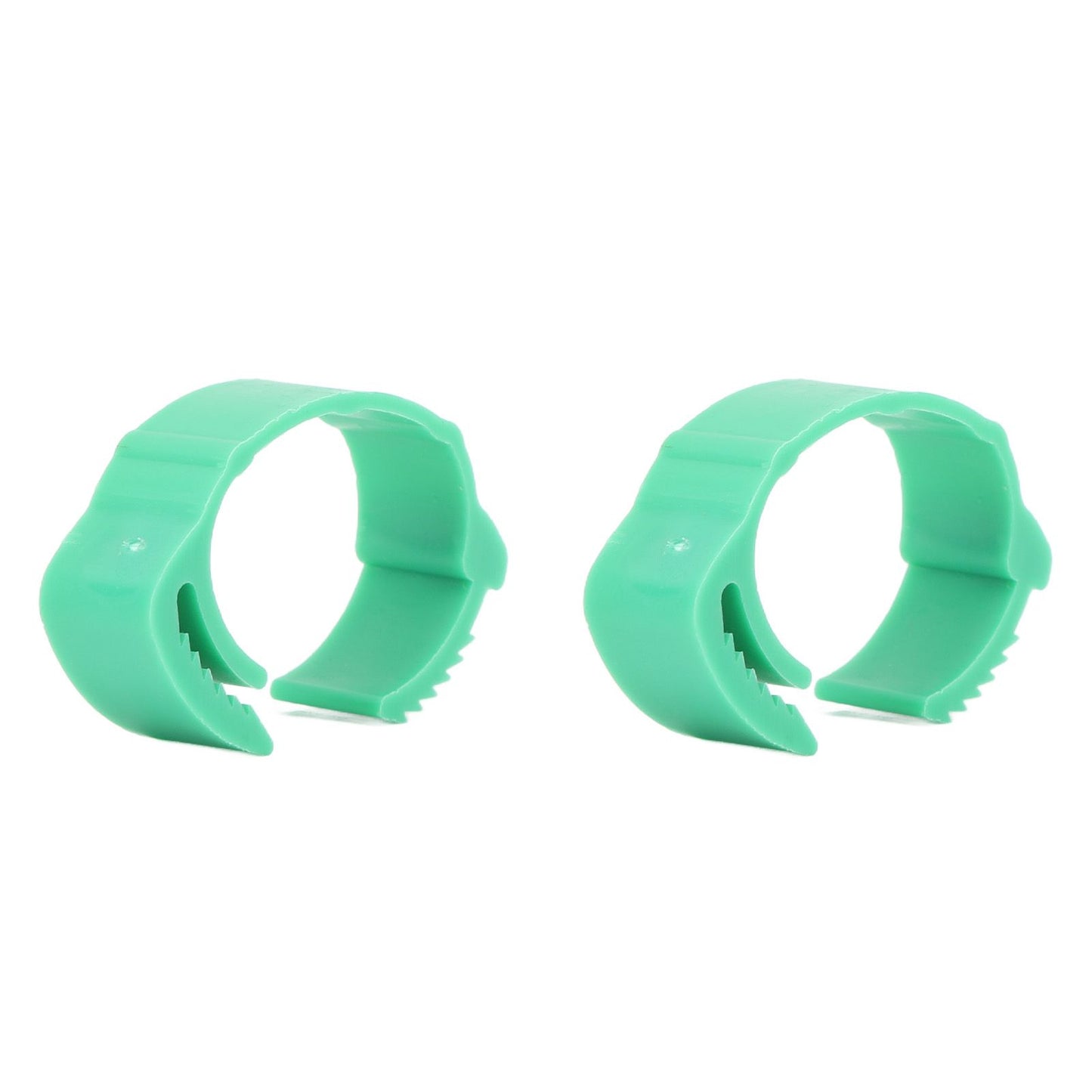100pcs Chicken Identification Leg Bands Adjustable DIY Clip On Duck Bands for Geese Pigeons Green