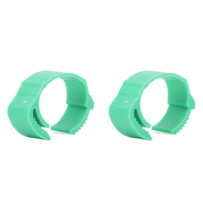 100pcs Chicken Identification Leg Bands Adjustable DIY Clip On Duck Bands for Geese Pigeons Green