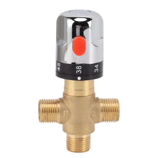 Thermostatic Mixing Valve Brass Shower Mixing Valve Hot and Cold Water Temperature Control Valve for Basin Bathroom