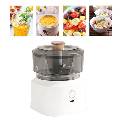 Electric Meat Chopper Grinder Blender Multifunctional Stainless Steel Blades Efficient Safe Food Blender for Kitchen White