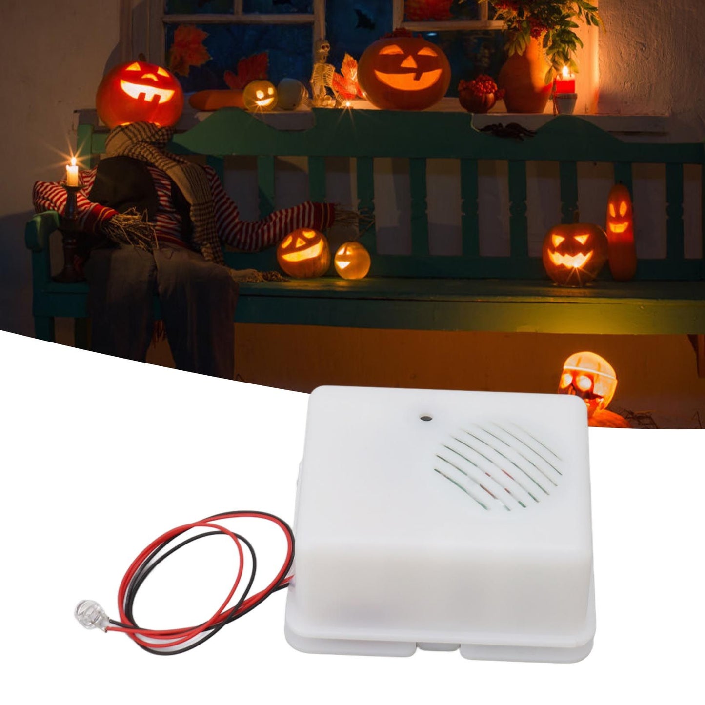 Halloween Sound Player Horror Tricky Scary Sound Loudspeaker Screaming Speaker for Indoor Outdoor Party Decoration