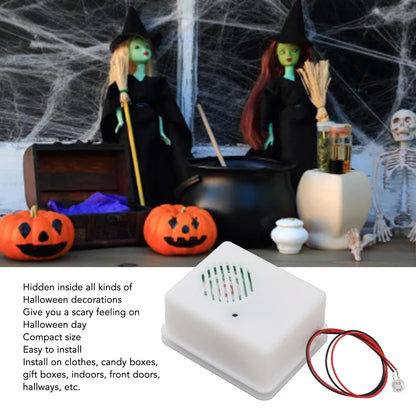 Halloween Sound Player Horror Tricky Scary Sound Loudspeaker Screaming Speaker for Indoor Outdoor Party Decoration