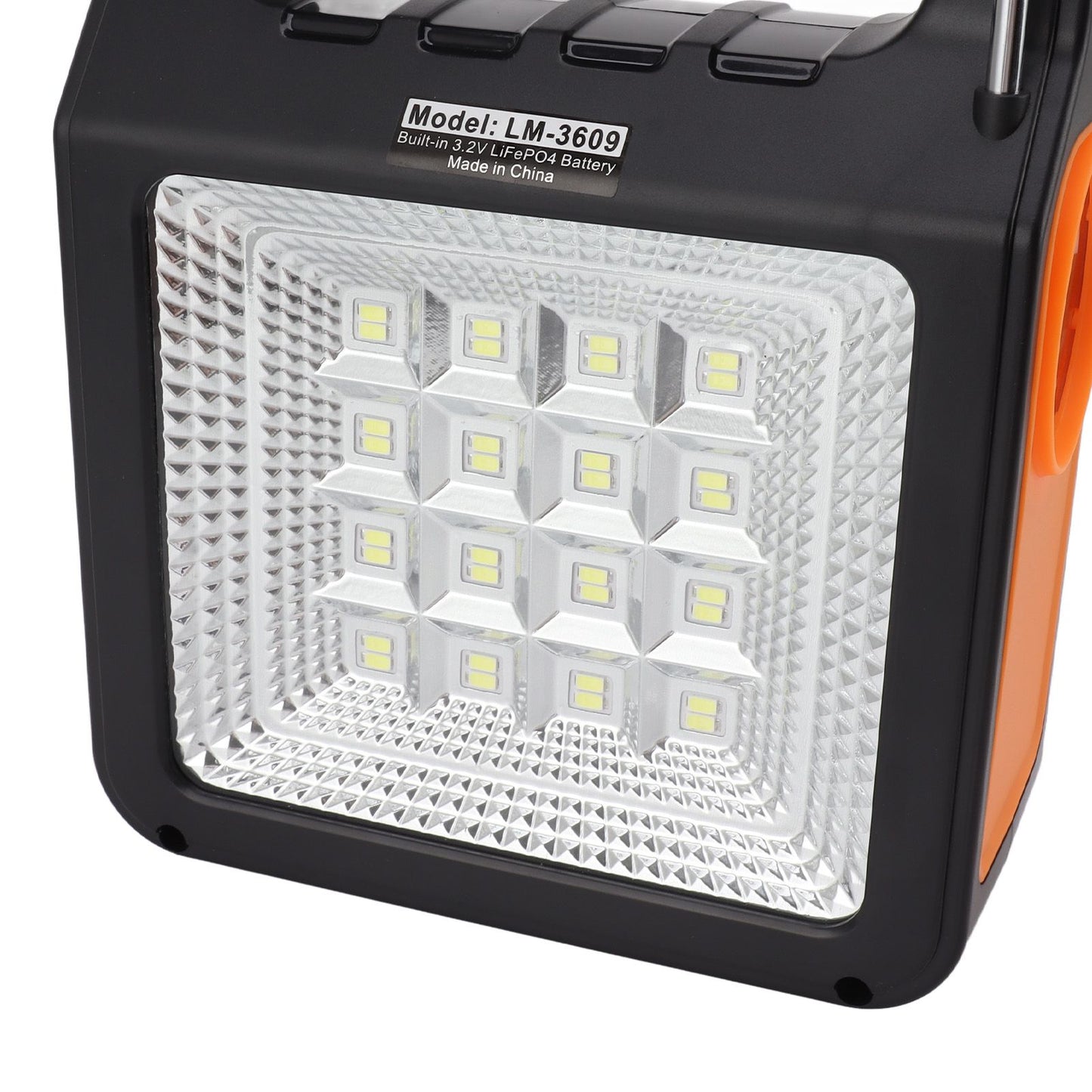 Solar Power Bank 6000mAh Bright Headlight Panel Light 3 Bulbs Portable Handle Solar Generator for Camping Travel