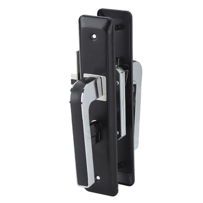 Privacy Bathroom Lever Lock Set Low Noise Door Lever Lockset Bedroom Door Handle Security Door Lever with Lock Black