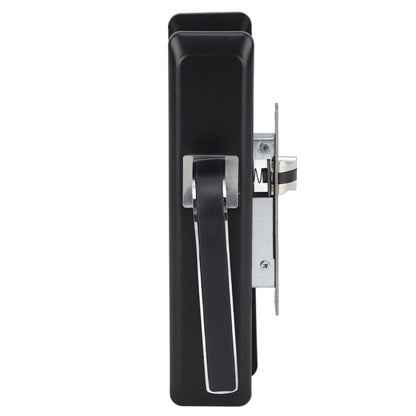 Privacy Bathroom Lever Lock Set Low Noise Door Lever Lockset Bedroom Door Handle Security Door Lever with Lock Black
