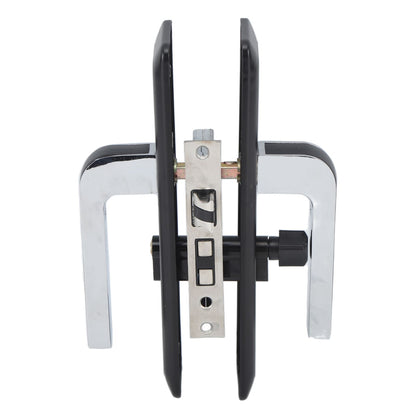 Privacy Bathroom Lever Lock Set Low Noise Door Lever Lockset Bedroom Door Handle Security Door Lever with Lock Black