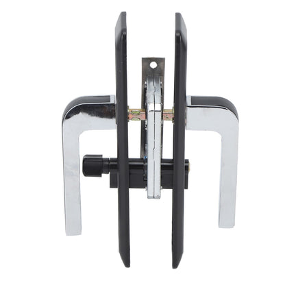 Privacy Bathroom Lever Lock Set Low Noise Door Lever Lockset Bedroom Door Handle Security Door Lever with Lock Black