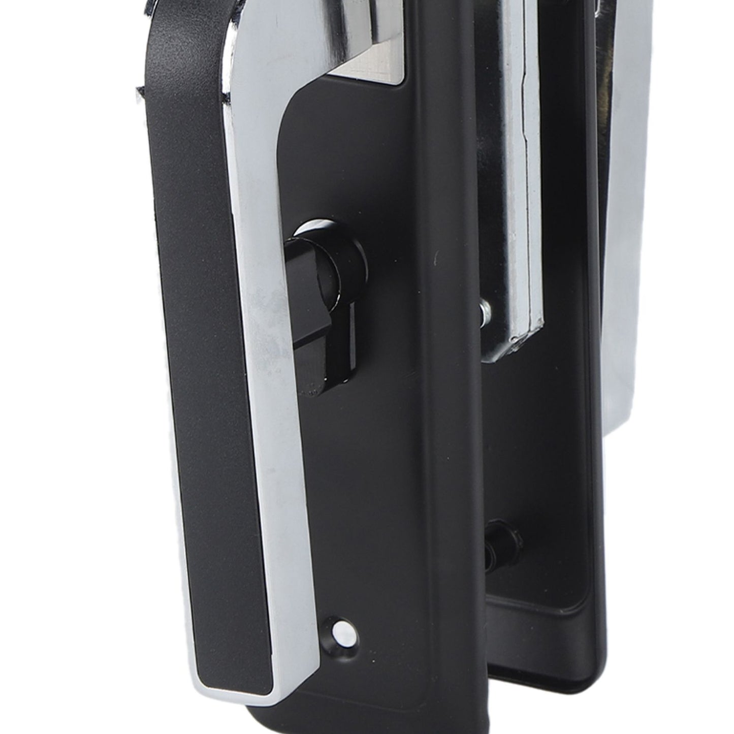 Privacy Bathroom Lever Lock Set Low Noise Door Lever Lockset Bedroom Door Handle Security Door Lever with Lock Black