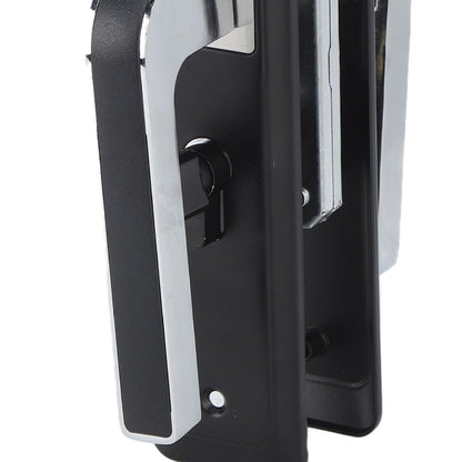 Privacy Bathroom Lever Lock Set Low Noise Door Lever Lockset Bedroom Door Handle Security Door Lever with Lock Black