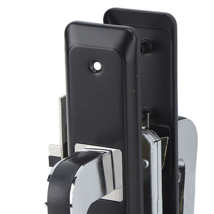 Privacy Bathroom Lever Lock Set Low Noise Door Lever Lockset Bedroom Door Handle Security Door Lever with Lock Black
