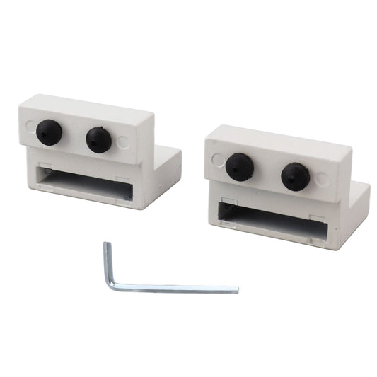 Barn Door Stopper White Sliding Barn Door Hardware Accessories with Hex Wrench for Bedroom Kitchen Living Room