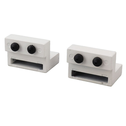 Barn Door Stopper White Sliding Barn Door Hardware Accessories with Hex Wrench for Bedroom Kitchen Living Room